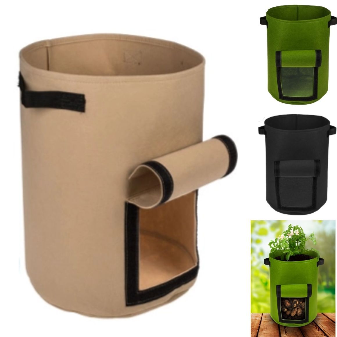GROWING BAGS - ZWART