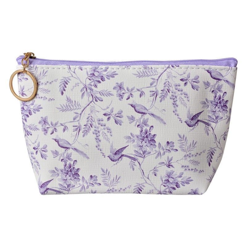 CLAYRE & EEF TOILET - MAKE UP TASJE - TAKKEN MET VOGELTJES