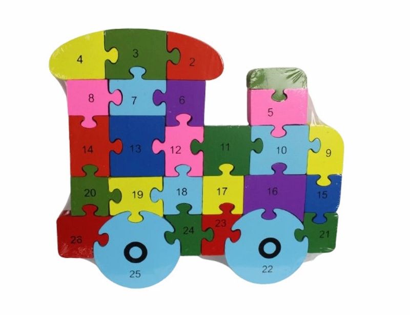 PUZZEL LOCOMOTIEF - CIJFERS & LETTERS