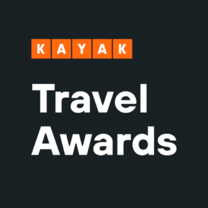 The Kayak Travel Awards logo features the word