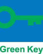 The Green Key logo, featuring a green key icon centered on a blue square above the green text