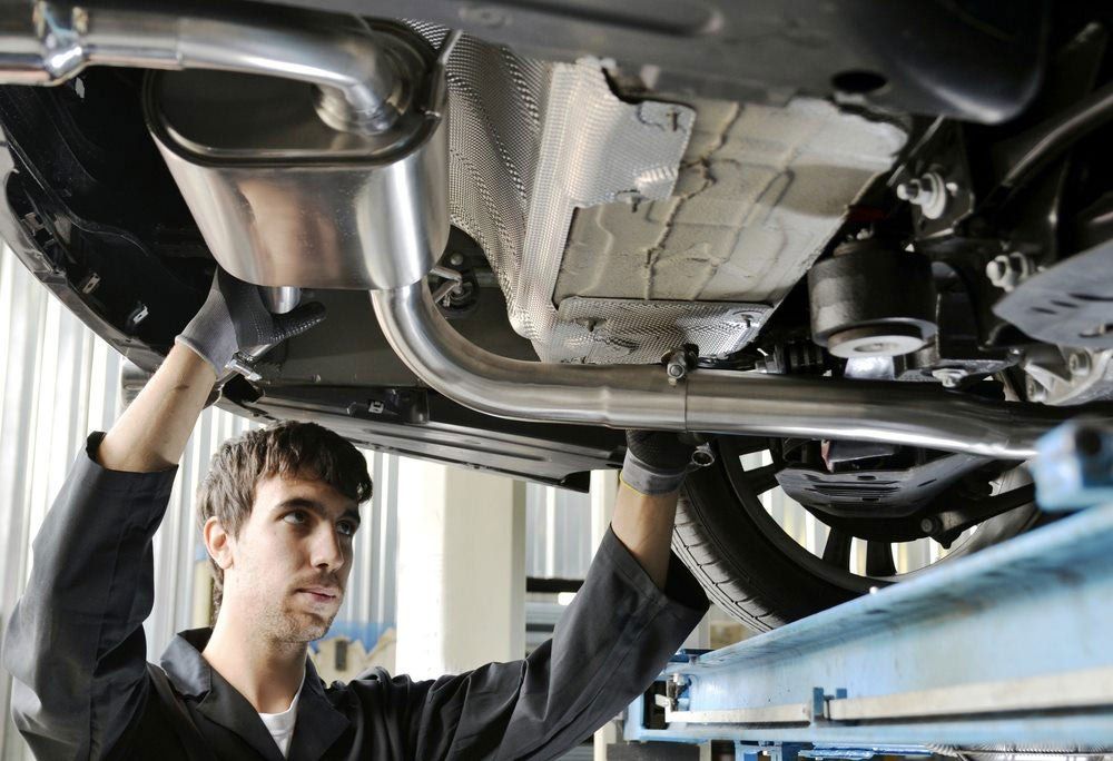 Mechanic Checking the Car — Car Suspension in Kempsey, NSW