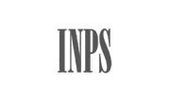 Un'immagine in bianco e nero del logo dell'inps su sfondo bianco.