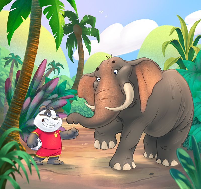 Let's Move Children's book illustrations