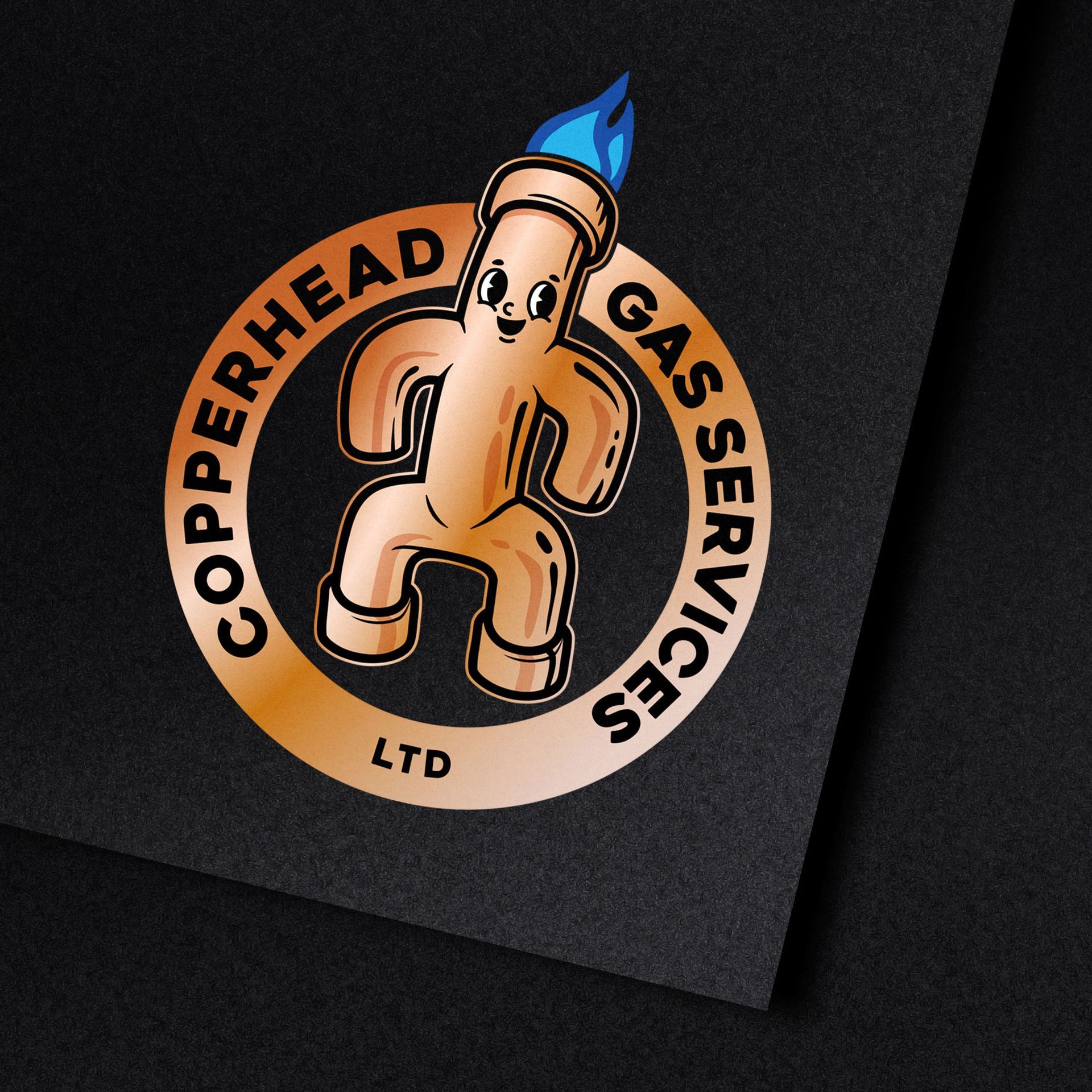 Glossop based Copperhead Gas Services logo design