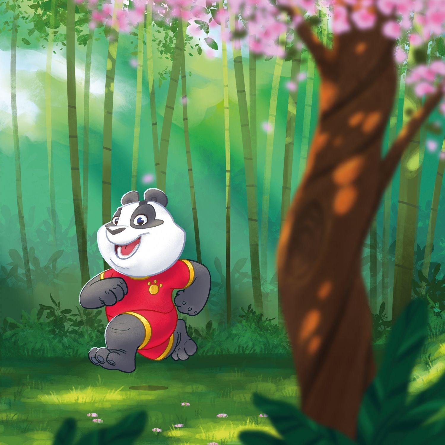 Lets Move Children's book illustrations Forest