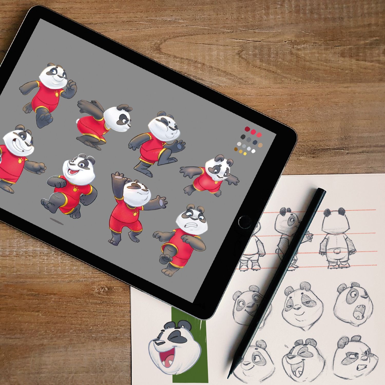 Lets Move Children's book illustrations character design