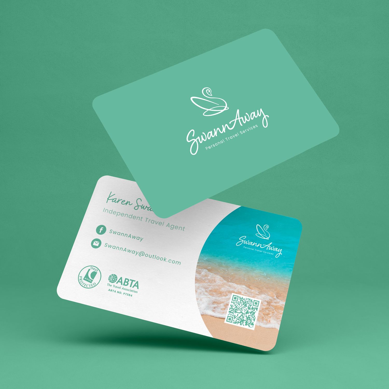 SwannAway Business Card Design