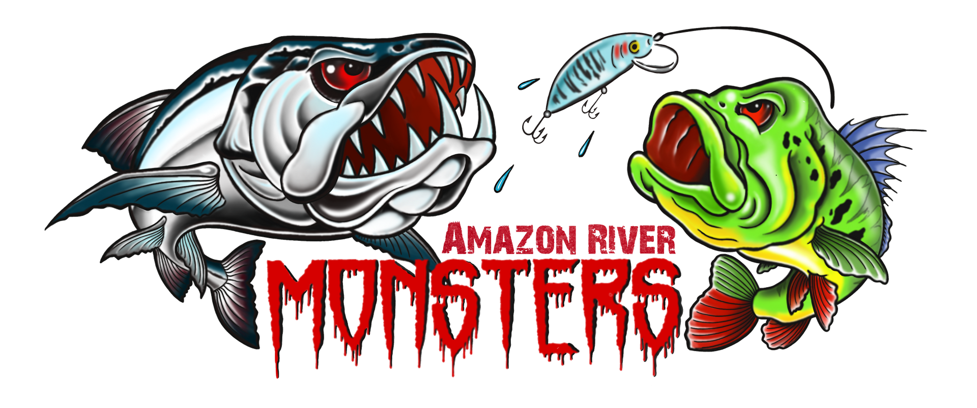 Amazon River Monsters logo for website header and footer