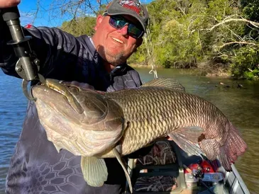 Wolf fish species caught during Amazon River big game fishing trip