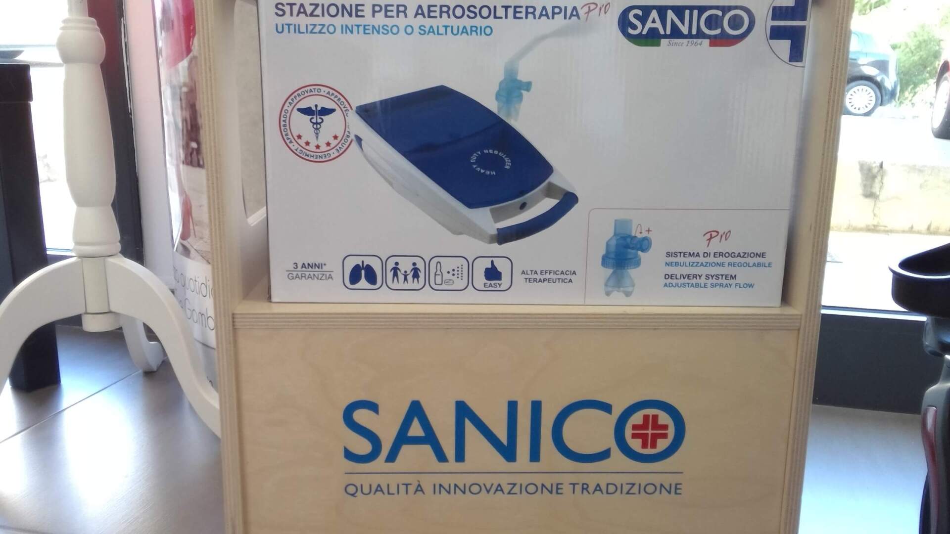 Stazione per aerosolterapia
