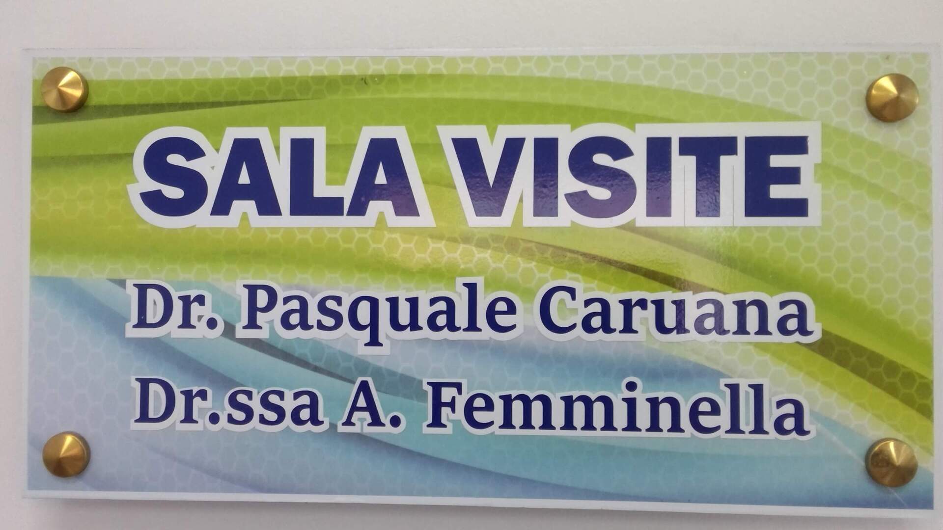 Cartellone sala visite