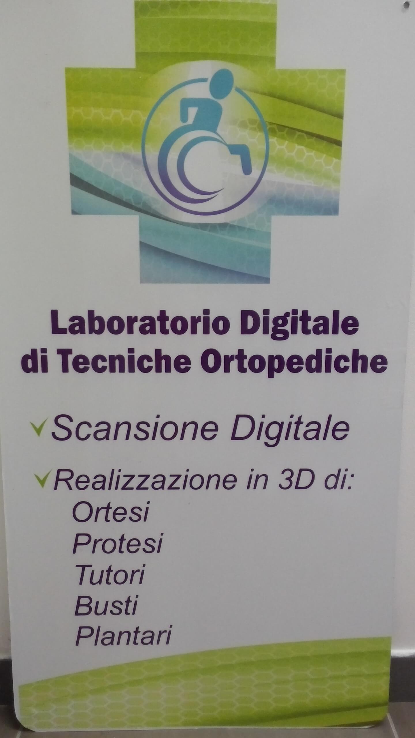 Volantino laboratorio digitale tecniche ortopediche