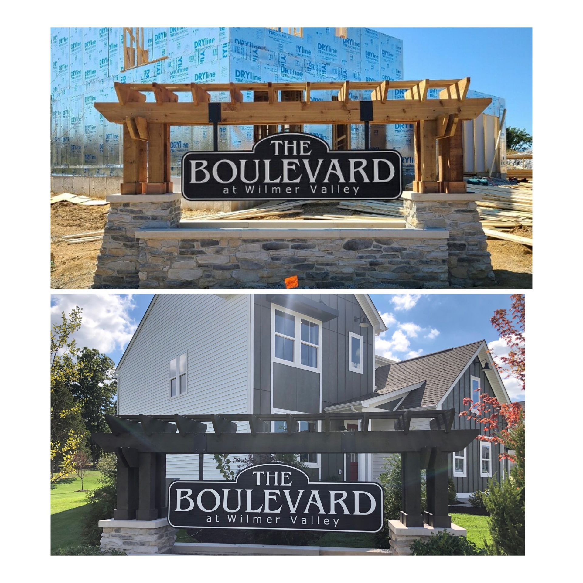 Two signs reading