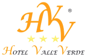 Logo dell'Hotel Valle Verde: iniziali arancioni 