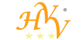 Logo arancione HKV con tre stelle gialle sottostanti, simbolo di marchio registrato.