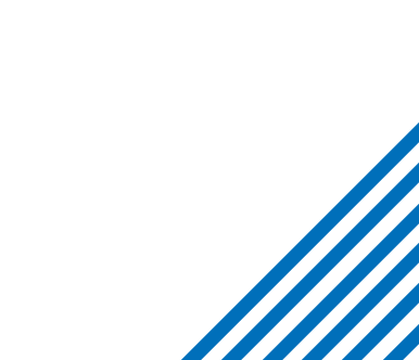 A blue and white striped diagonal line on a white background.