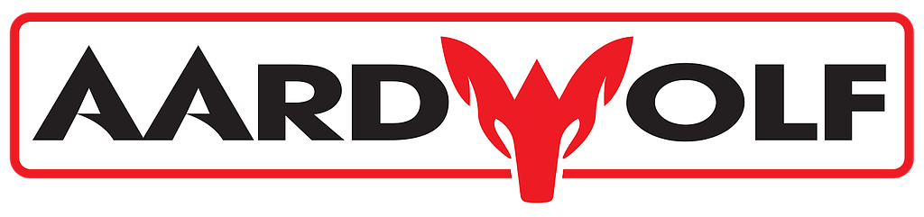 Logo with the word AARDWOLF, the 