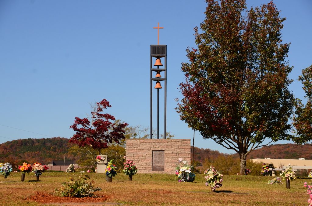 Jefferson Memorial Funeral Home Cemetery with Bell Tower