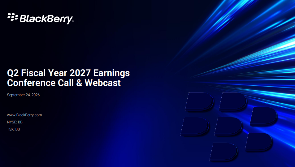 BlackBerry Investor Presentation