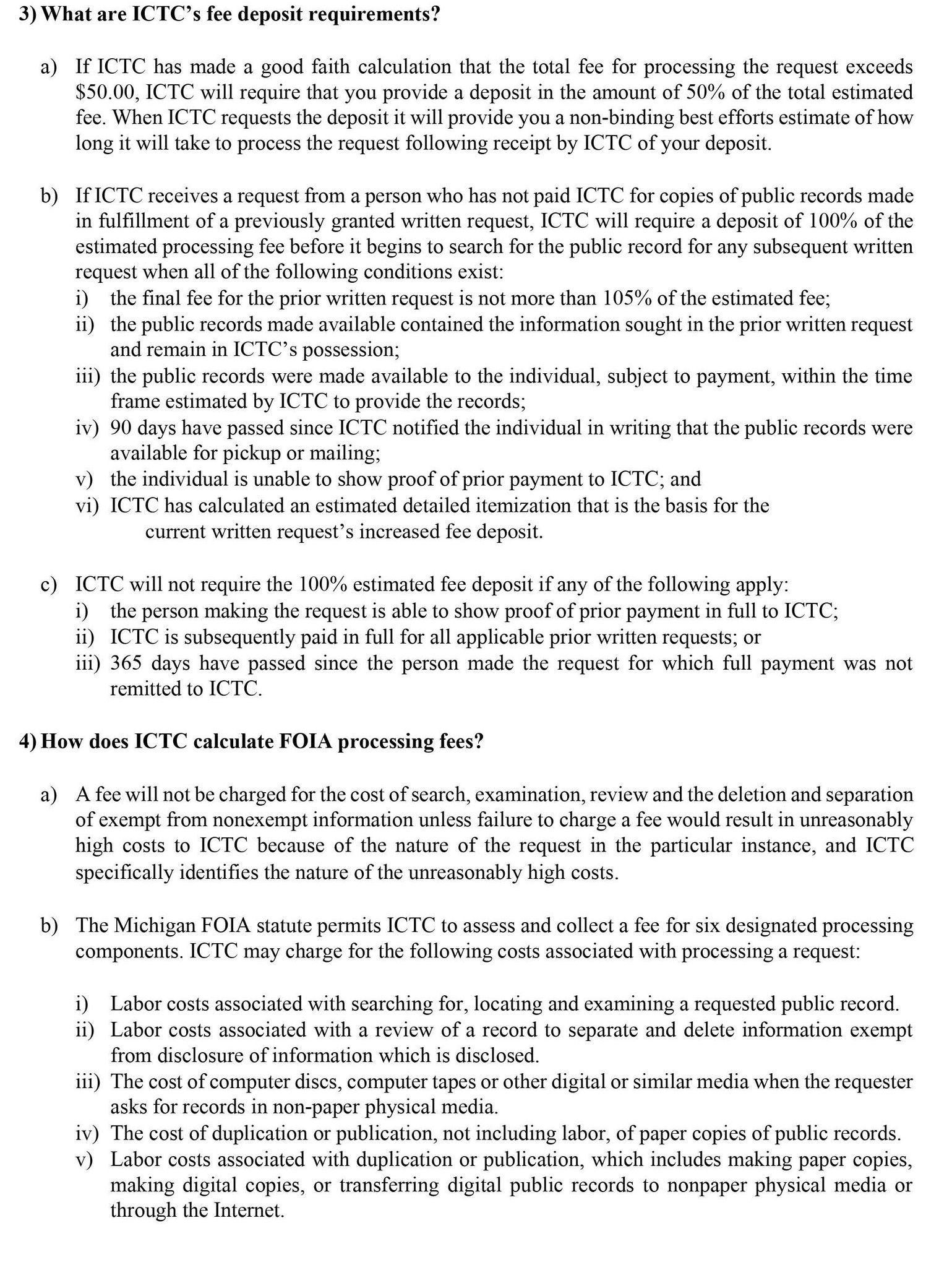 FOIA Policy Instructions