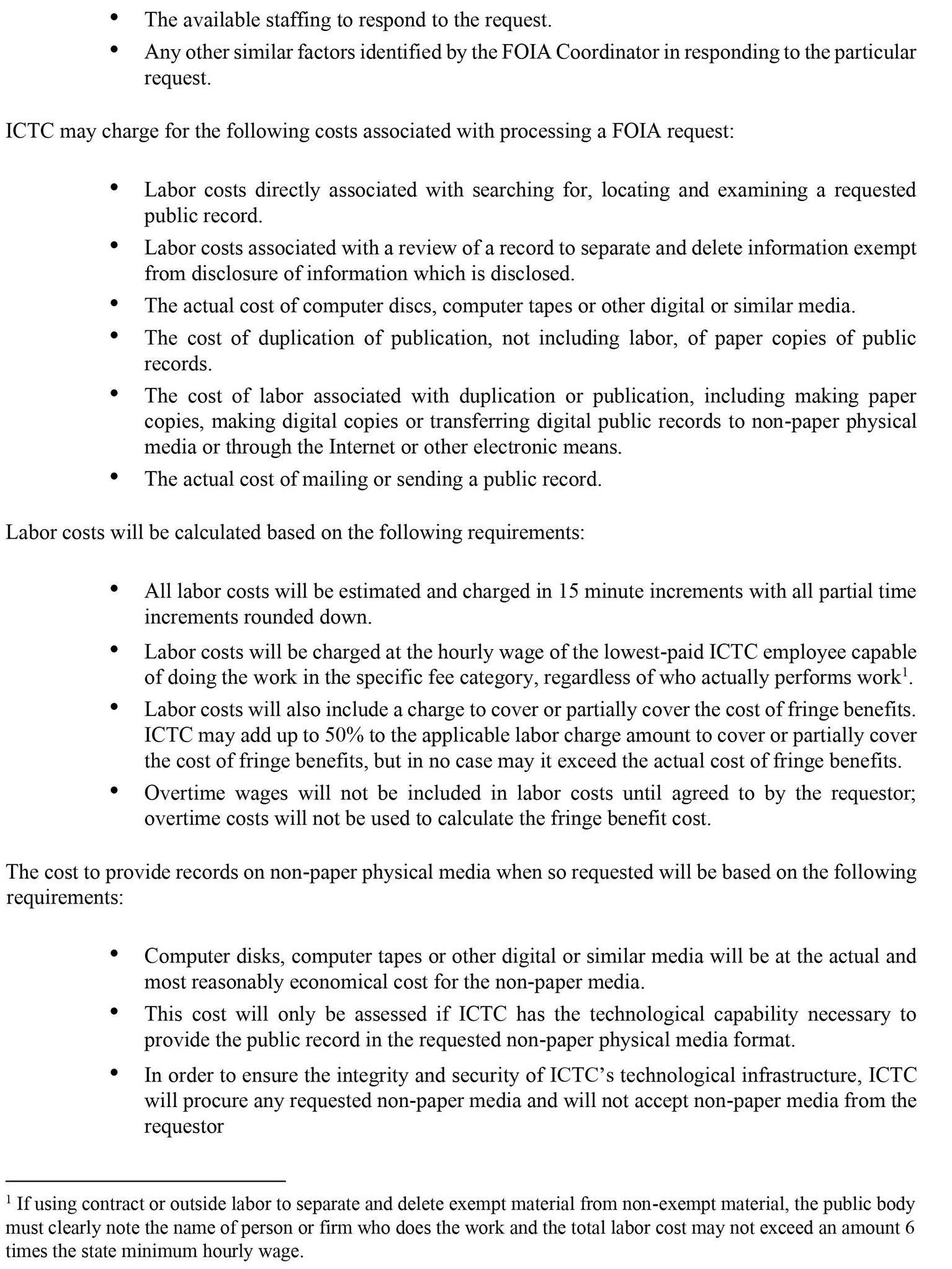 FOIA Policy Instructions