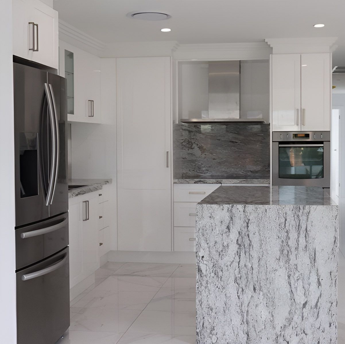 Modern Kitchen With Stainless Steel Appliances — Piscopo Kitchens Plus In Forster, NSW