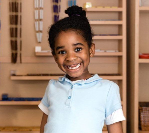 Smilling Montessori child