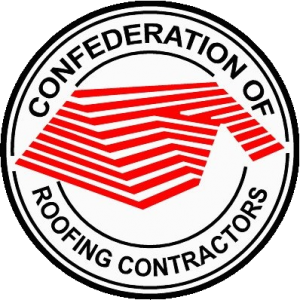 A picture of the Confederation of Roofing Contractors logo with a link to profile page