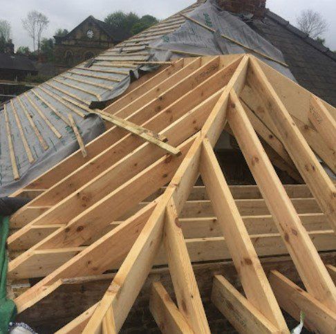 picture of a new roof constructed by Roofers Birmingham