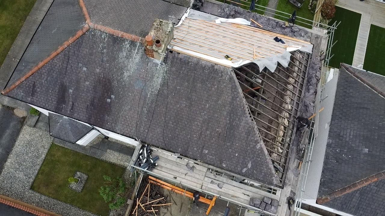 Roofers Birmingham - semi detached hip roof replacement