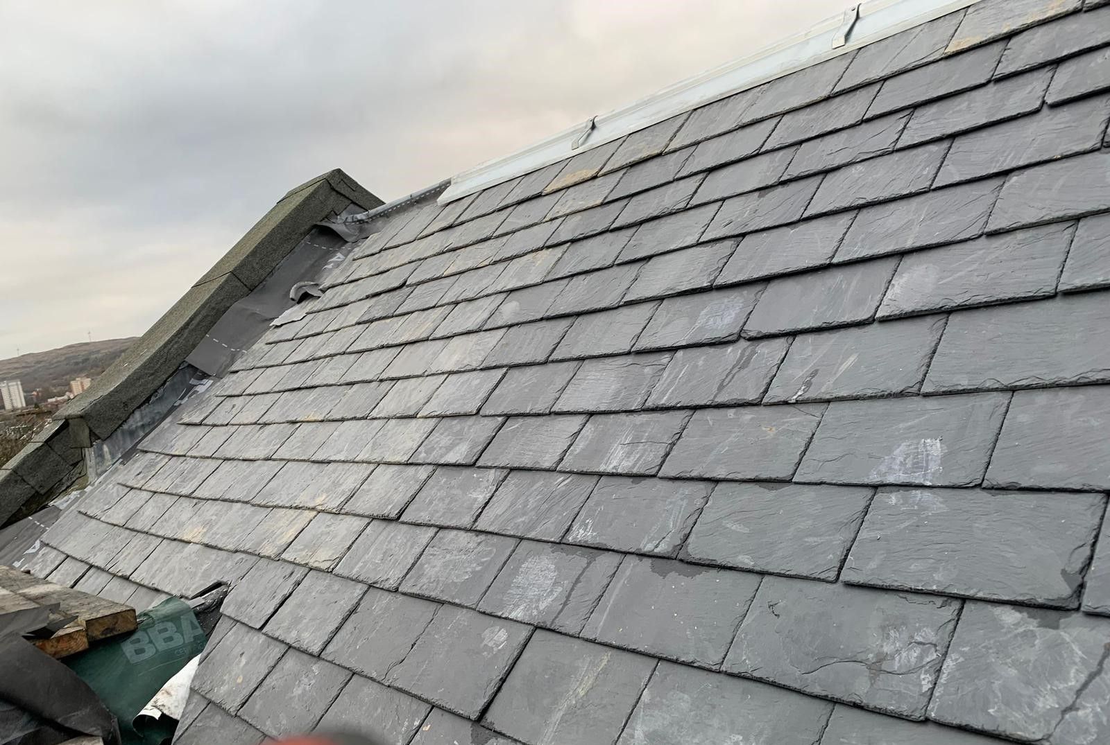 Roofers Birmingham - roof replacement on a cottage natural slate