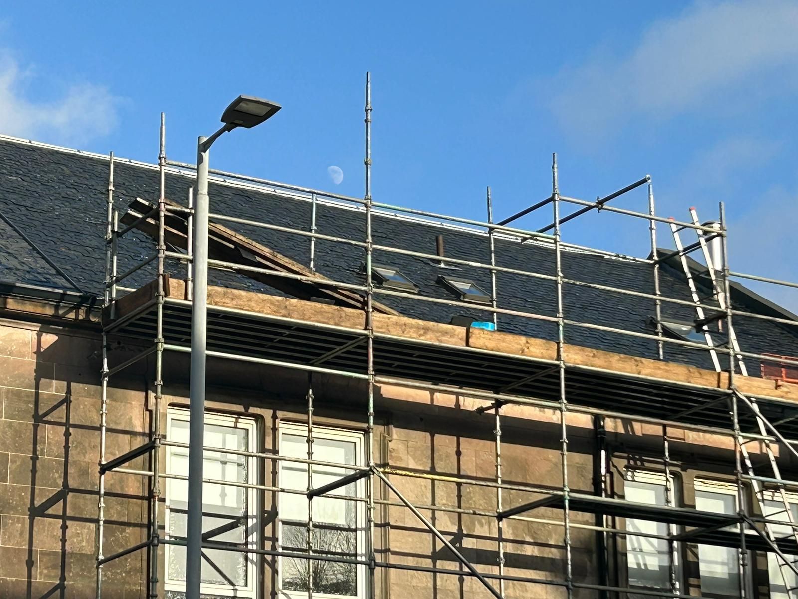 Roofers Birmingham - tile roof replacement on a terrace property