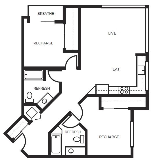 2 Bed | 2 Bath | H
