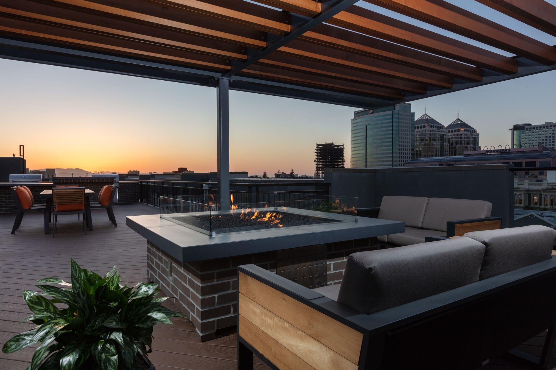 777 broadway rooftop fireplace