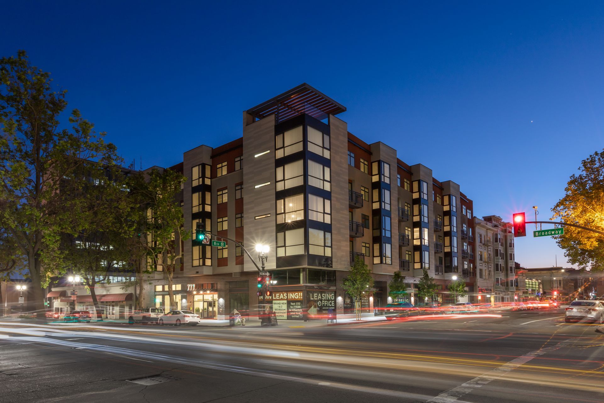 exterior at night