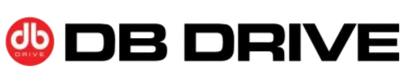 DB Drive logo with red circular icon and black text on a white background