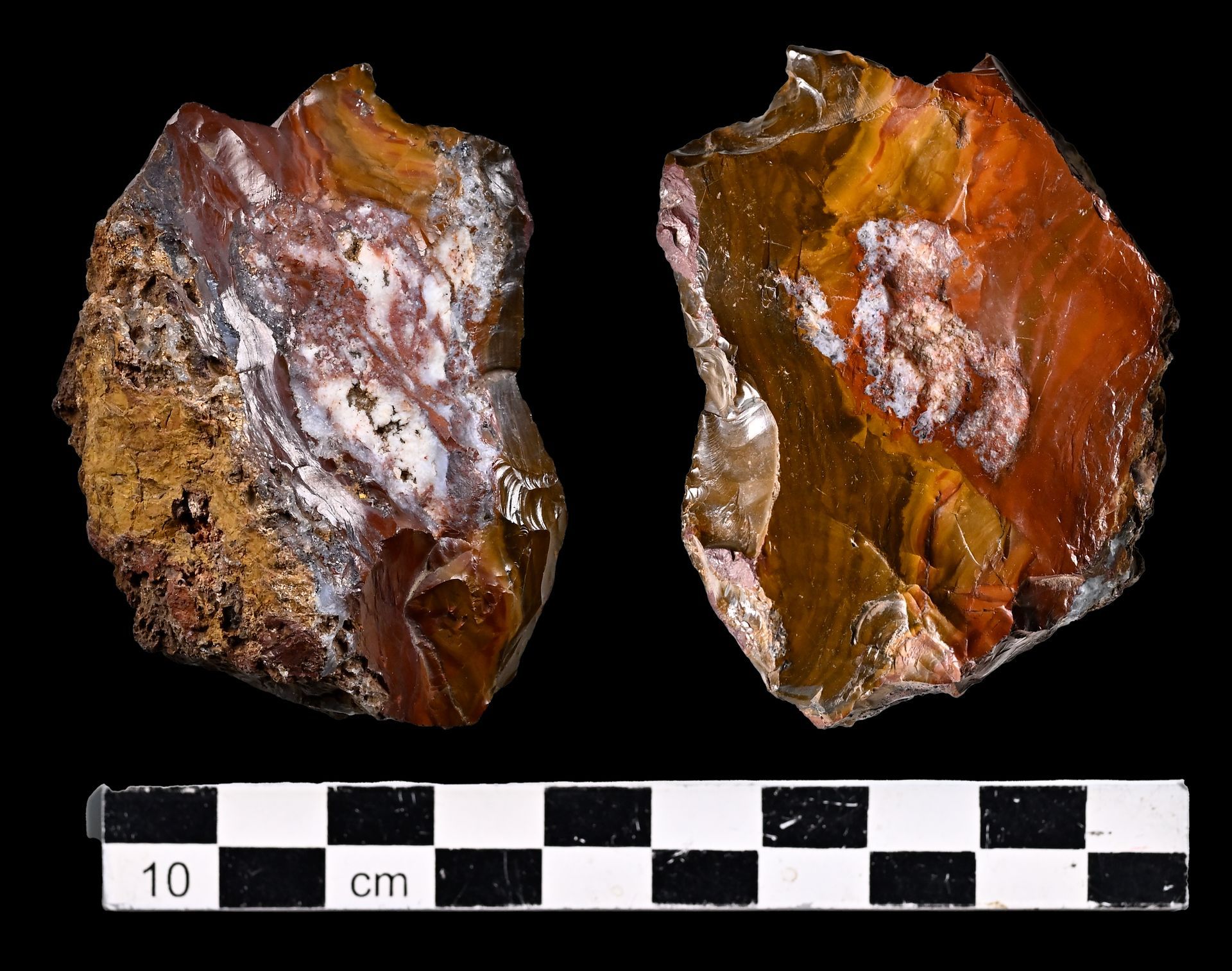popup Pyrgos Burin/Scraper of red obsidian