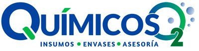 Un logo azul y verde para una empresa llamada químicos.