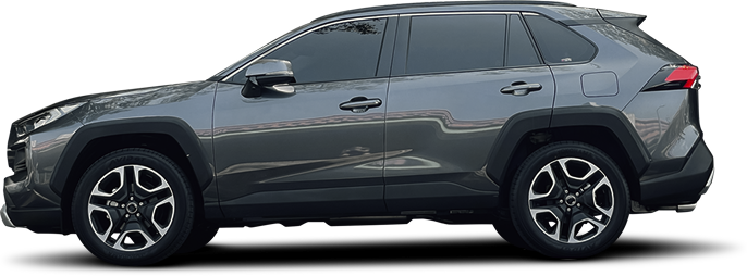 Gray compact SUV shown in side profile on a white background | West Main Auto Repair