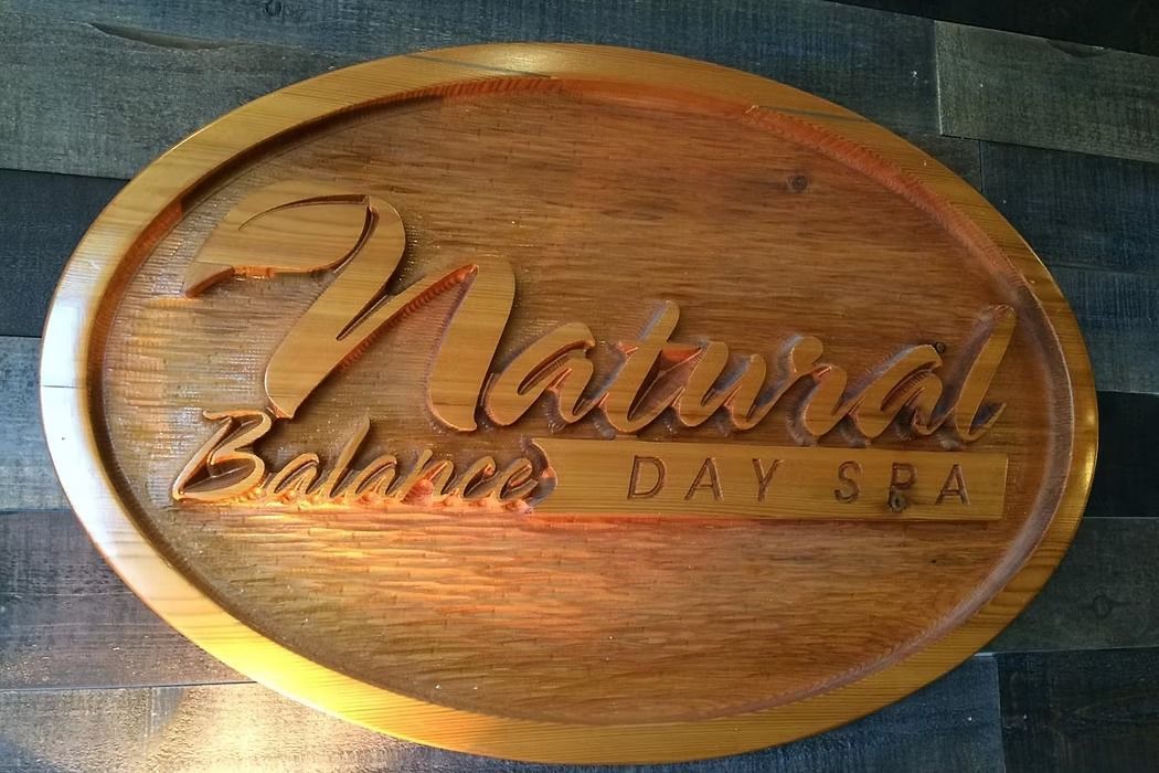 Wooden sign:
