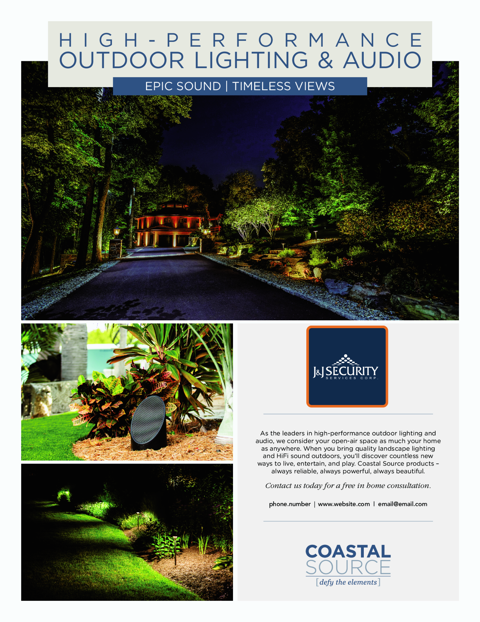 Coastal Source High-Performance Outdoor Lighting & Audio