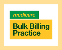 Medicare Bulk Billing Practice logo. Green