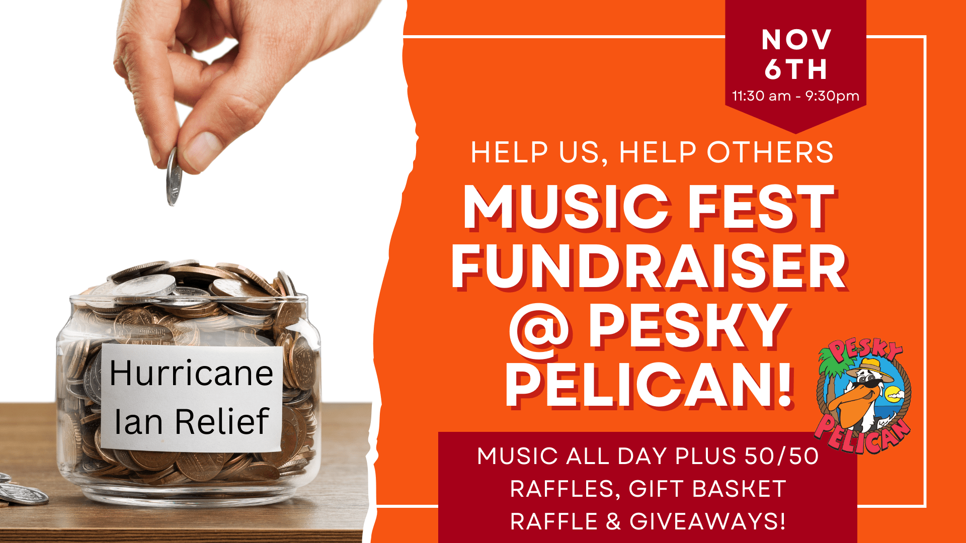 Facebook event cover for fundraiser