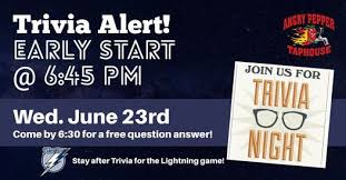 trivia night facebook event header