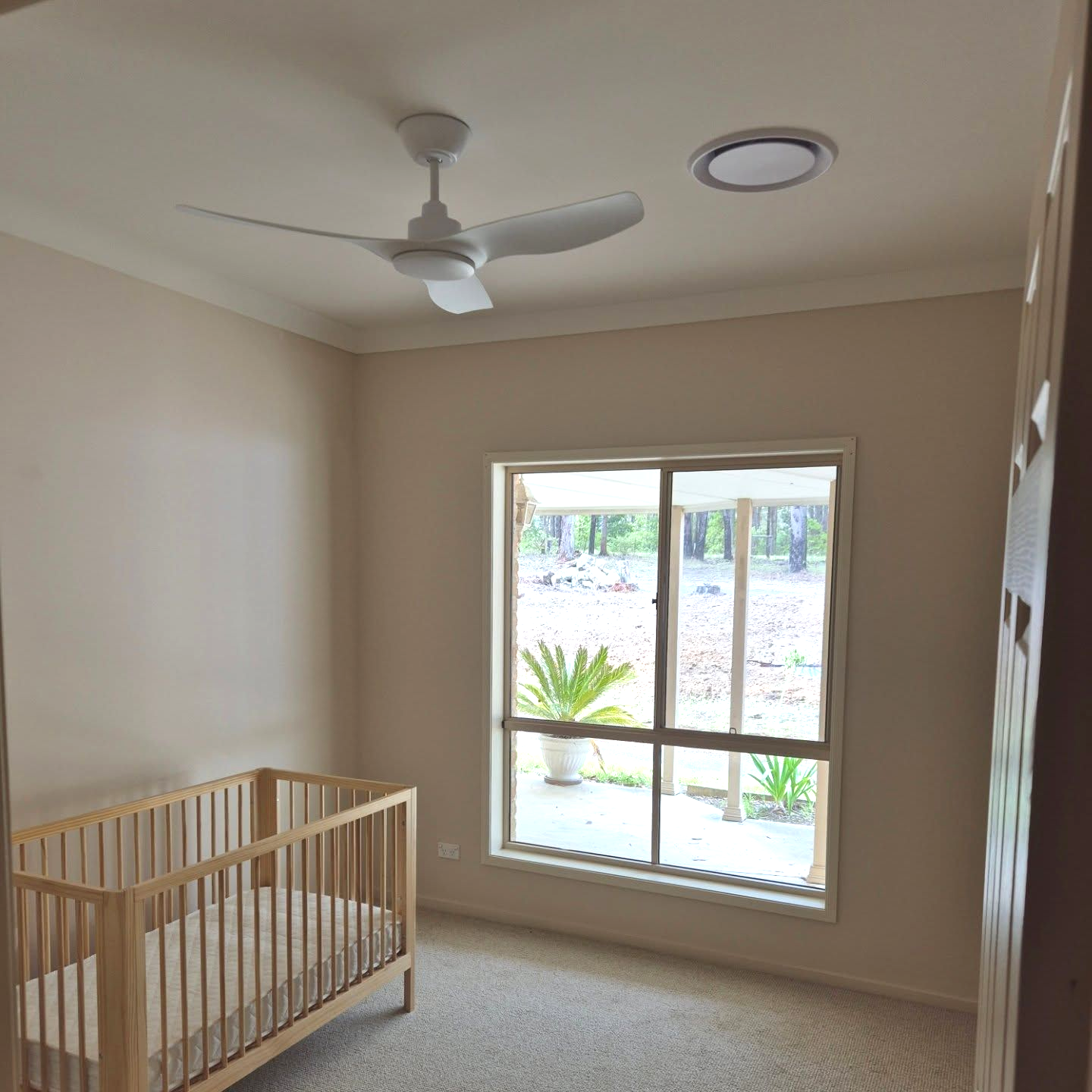 Empty Nursery with Crib — Bay & Basin Air Conditioning & Refrigeration Pty Ltd in Jervis Bay, NSW