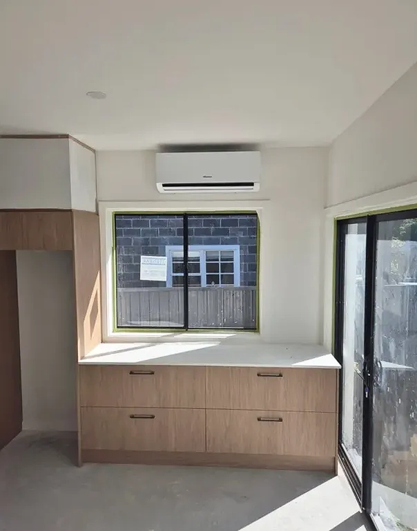 Interior Room with Cabinets, a Window — Bay & Basin Air Conditioning & Refrigeration Pty Ltd in St Georges Basin, NSW