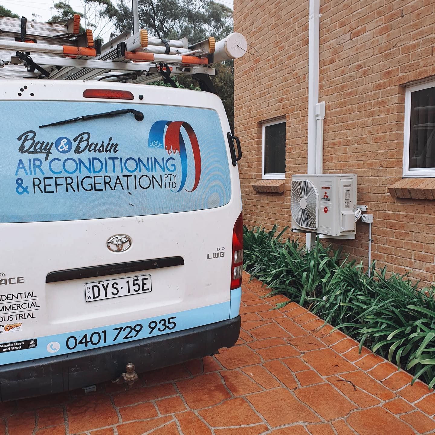 White van with