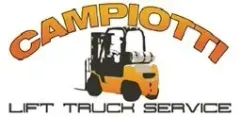 Campiotti Lift Truck Service logo with a yellow forklift and orange text