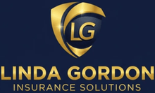 Gold LG logo above “Lind Gordon Insurance Solutions” on a dark blue background